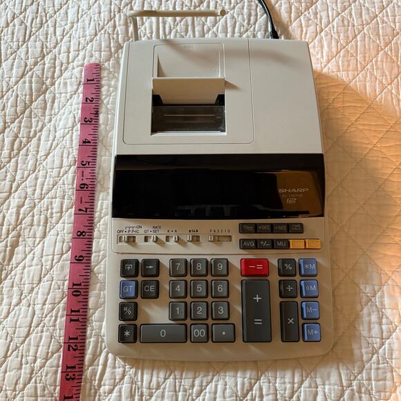 SHARP Electronic Commercial Desktop Printing Calculator 12 Digit EL1197PIII - Picture 8 of 9